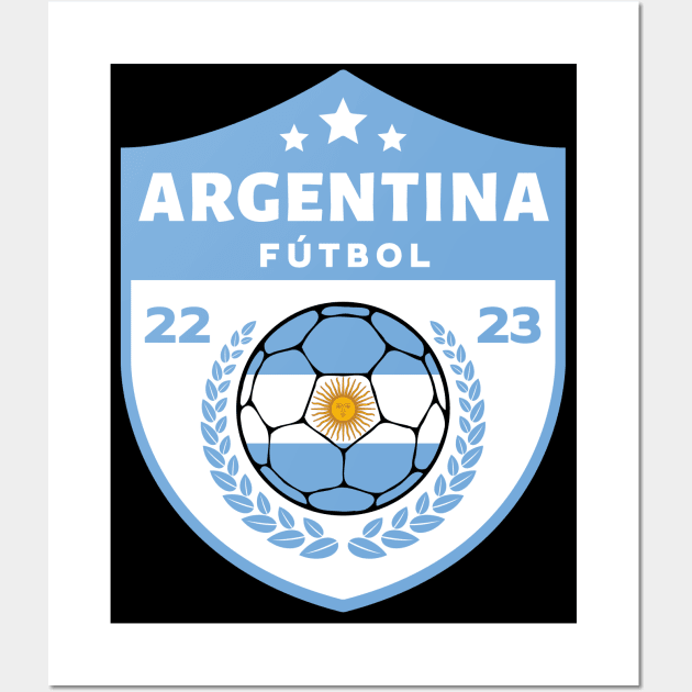 Argentina Futbol Wall Art by footballomatic